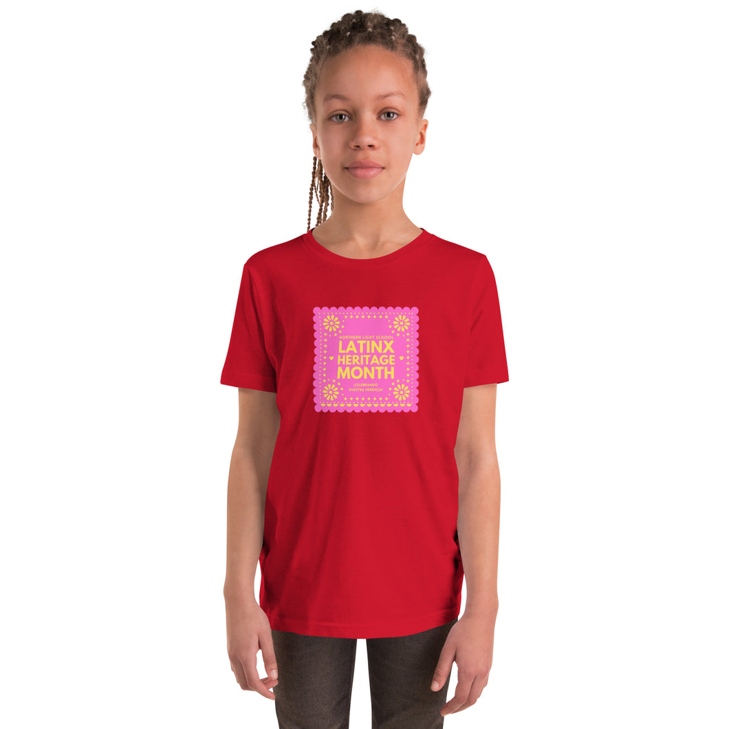 Latinx Heritage Month - Youth Short Sleeve T-Shirt (PINK)