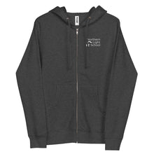 Load image into Gallery viewer, NLS Basic Logo - Unisex fleece zip up hoodie
