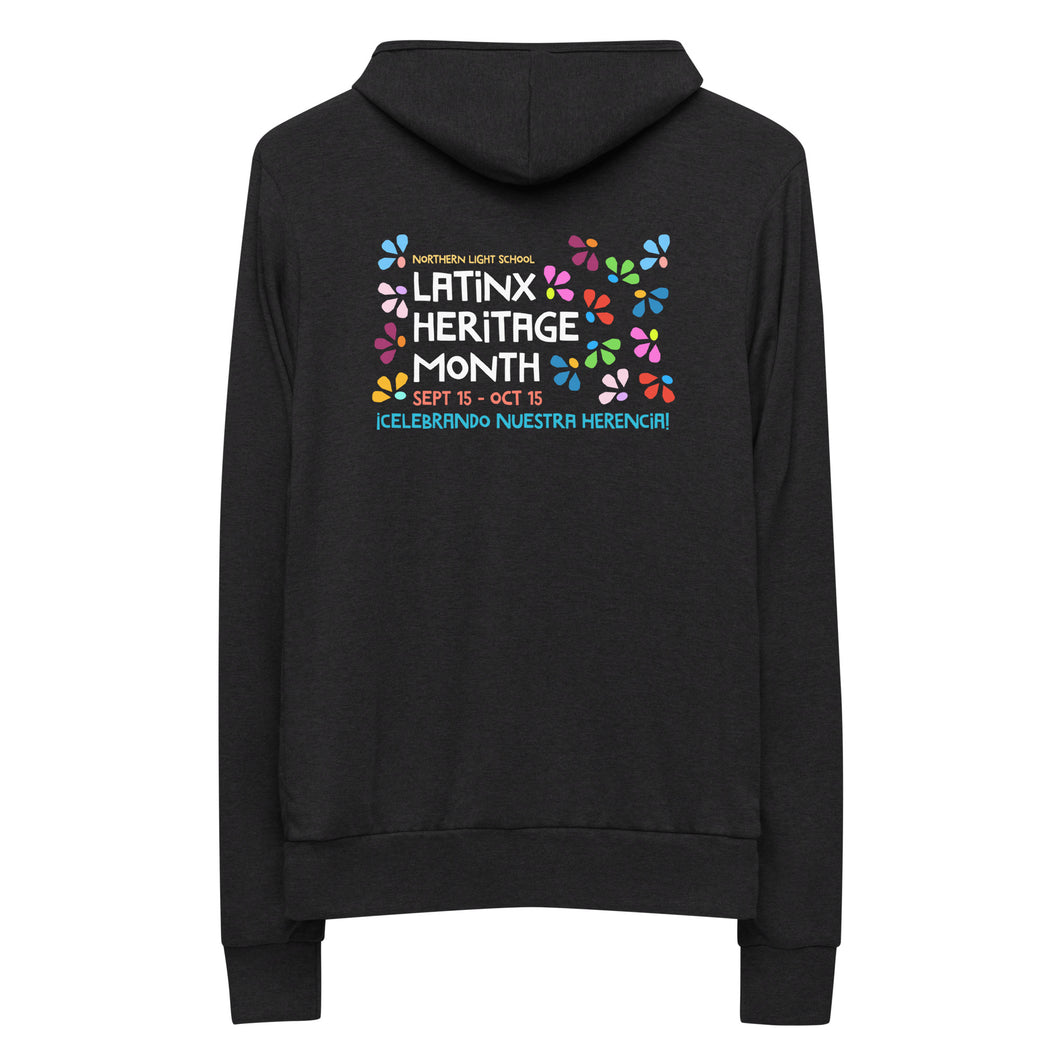 Latinx Heritage - Unisex zip hoodie